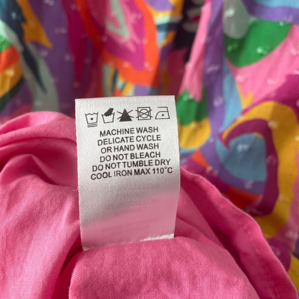 Tuckernuck Crosby by Mollie Burch Colorful Floral Wesley Midi Dress Heatwave XS - Picture 11 of 12